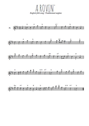 Téléchargez la partition de A-rovin'